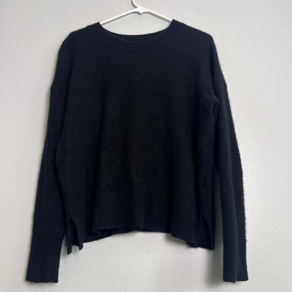 41 Hawthorn Women's 100% Cashmere Crew Neck Sweater Black Sz XXL Quite Luxury - Picture 1 of 15
